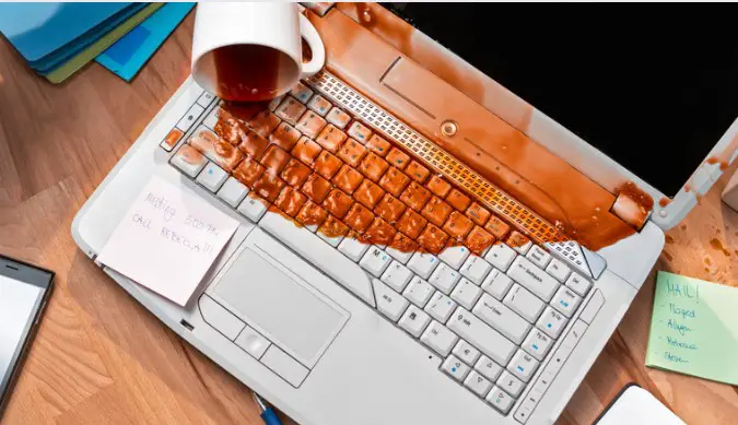Spilled Coffee On Your Laptop